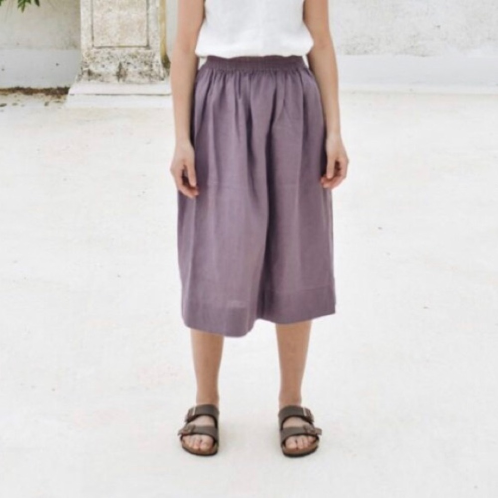 Linenfox May Skirt in Dusty Peach